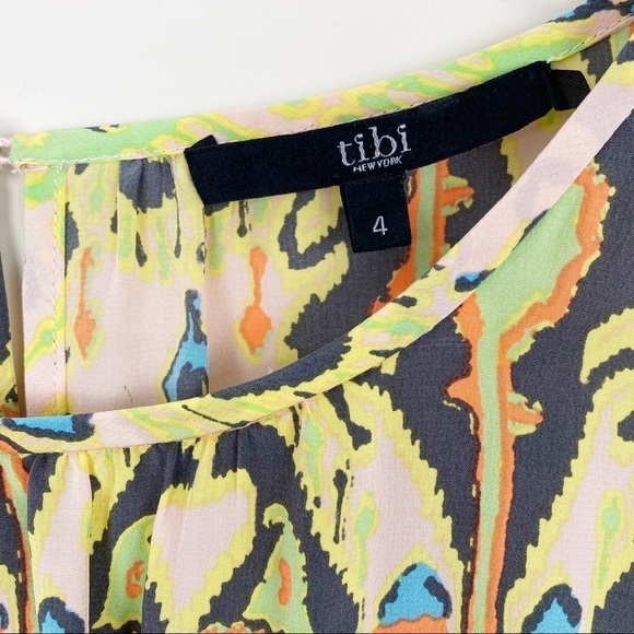 Tibi New York Silk Layla Ikat Dress - Picture 5 of 9